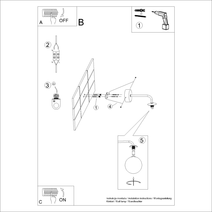 Applique ASTRAL 1xG9/8W/230V bianco
