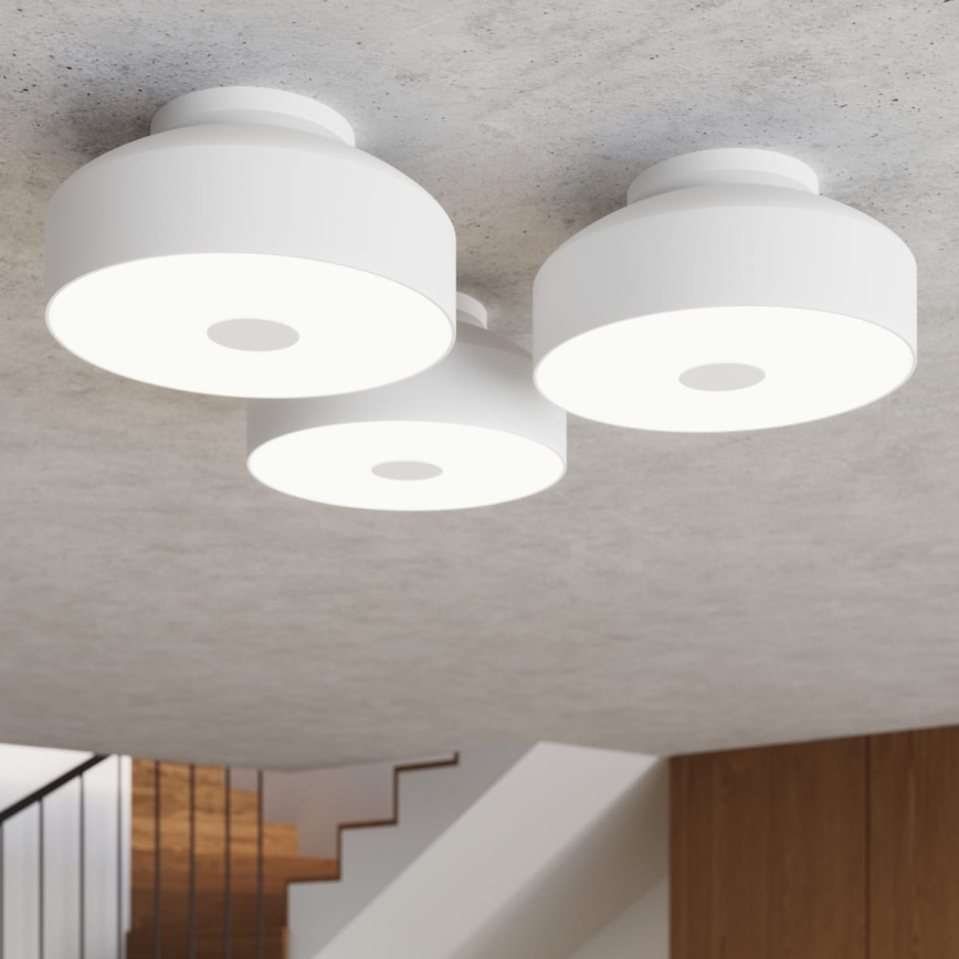 Plafonnier OMIQ 4xE27/15W/230V Ø 30 cm blanc