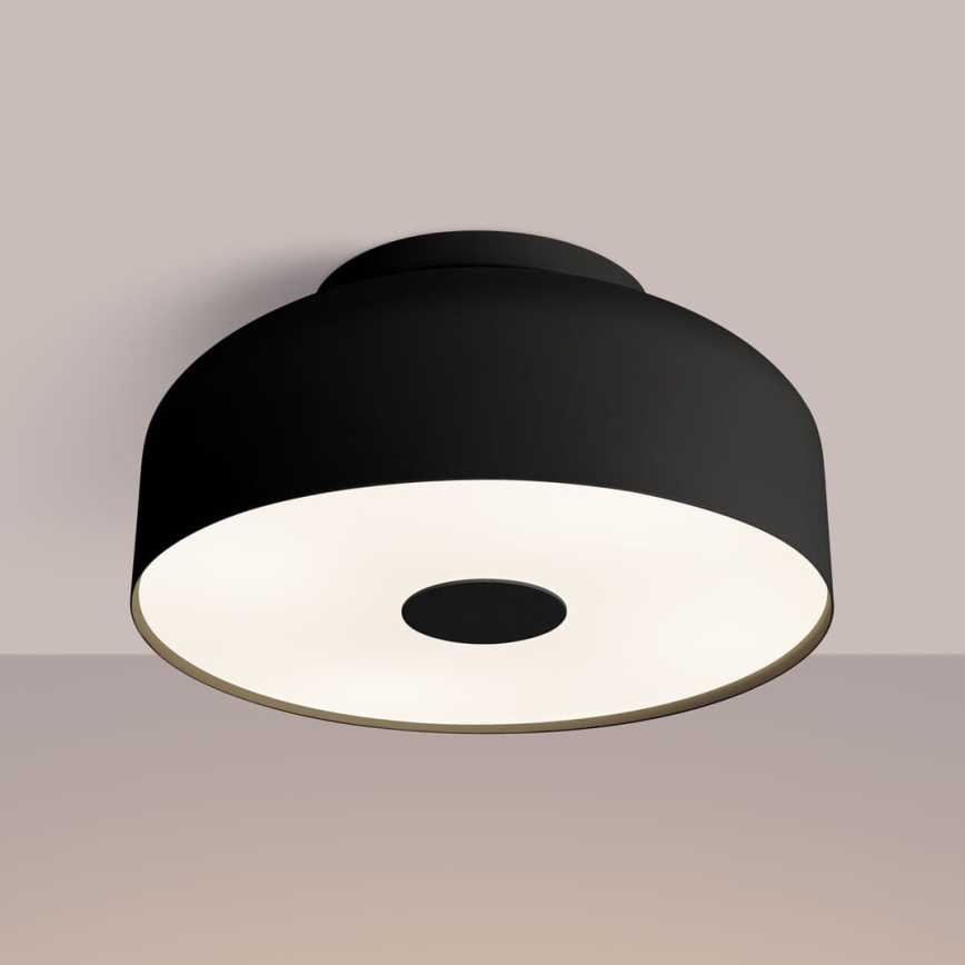 Plafoniera OMIQ 4xE27/15W/230V Ø 30 cm nera