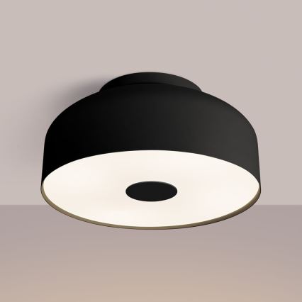 Plafonnier OMIQ 4x E27, 15 W, 230 V, Ø 30 cm, noir
