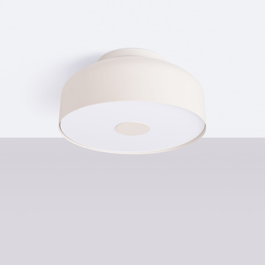 Plafoniera OMIQ 4xE27/15W/230V Ø 30 cm crema