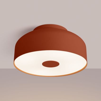 Plafoniera OMIQ 4xE27/15W/230V Ø 30 cm rossa