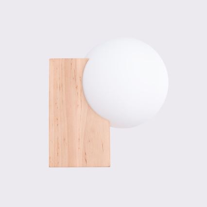 Wandleuchte BULBO 1xG9/8W/230V Buche/weiß