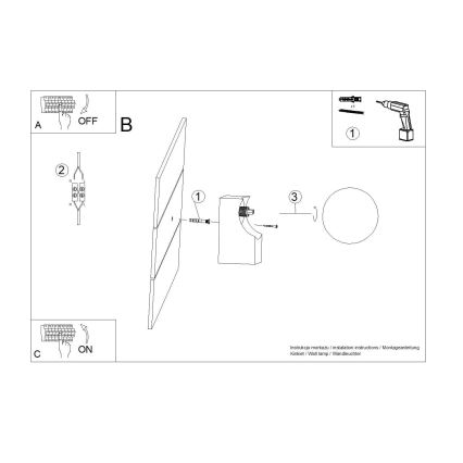 Wandleuchte BULBO 1xG9/8W/230V Buche/weiß