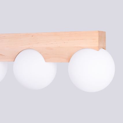 Plafonnier BULBO 3xG9/8W/230V hêtre/blanc