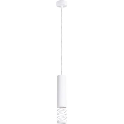 Lampadario a sospensione con filo LAMI 1xGU10/10W/230V bianco
