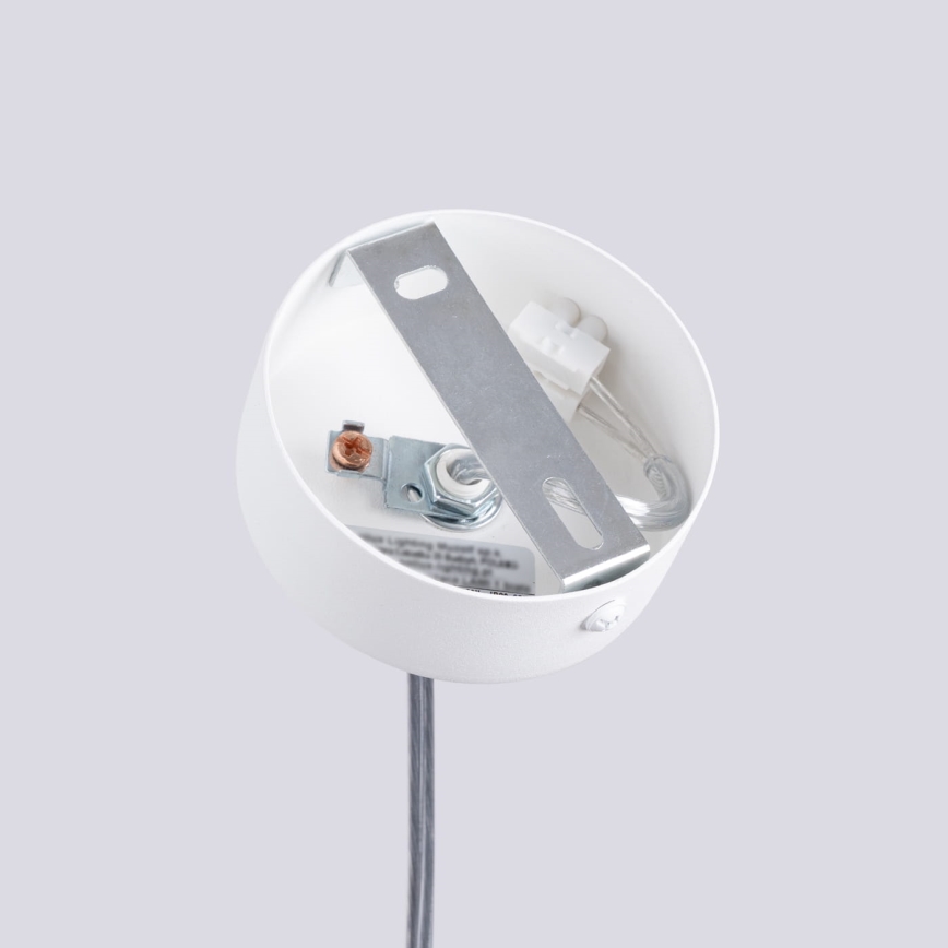 Lampadario a sospensione con filo LAMI 1xGU10/10W/230V bianco