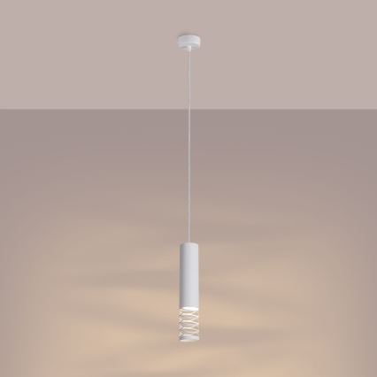 Suspension filaire LAMI 1xGU10/10W/230V blanc