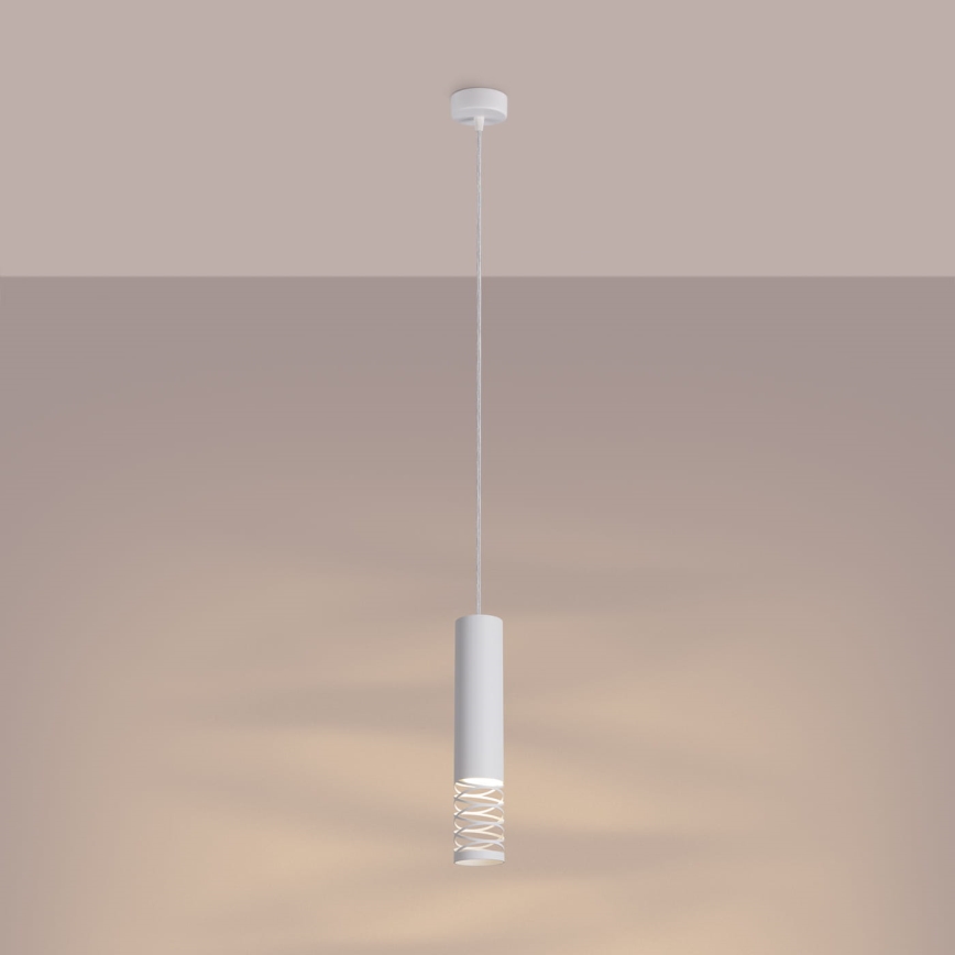 Suspension filaire LAMI 1xGU10/10W/230V blanc