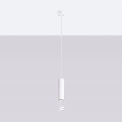 Suspension filaire LAMI 1xGU10/10W/230V blanc