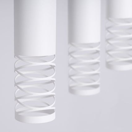 Suspension filaire LAMI 3xGU10/10W/230V blanc