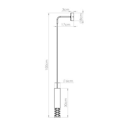 Applique murale LAMI 1xGU10/10W/230V blanc