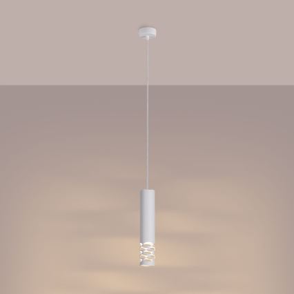 Suspension filaire LIRO 1xGU10/10W/230V blanc