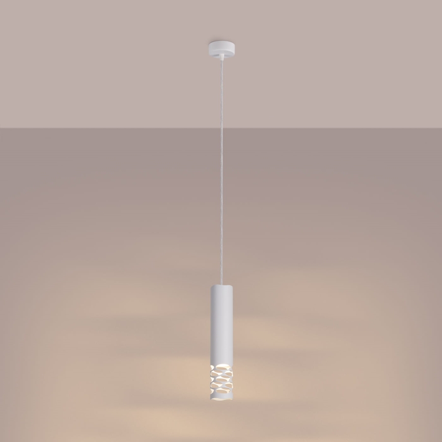 Suspension filaire LIRO 1xGU10/10W/230V blanc