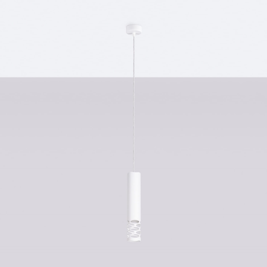 Suspension filaire LIRO 1xGU10/10W/230V blanc