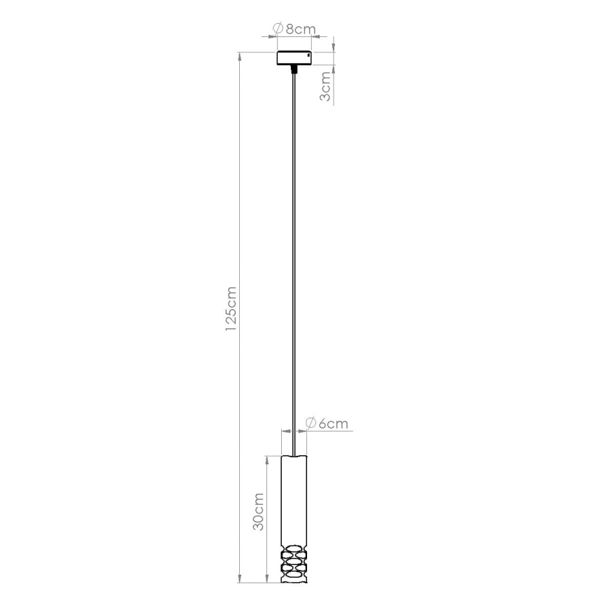 Suspension filaire LIRO 1xGU10/10W/230V blanc
