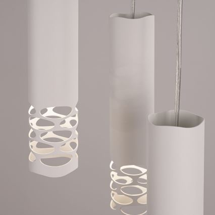 Suspension filaire LIRO 3xGU10/10W/230V blanc