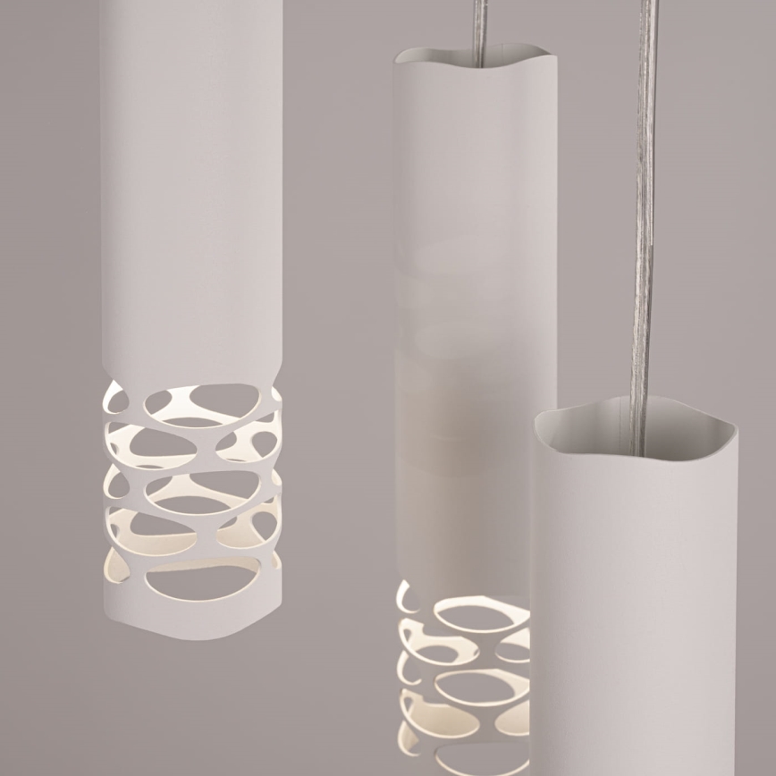 Suspension filaire LIRO 3xGU10/10W/230V blanc