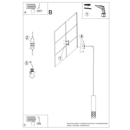 Applique murale LIRO 1xGU10/10W/230V blanc