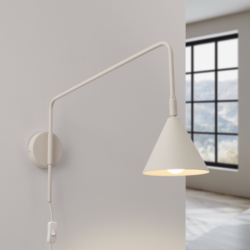 Applique murale NOX 1xE14/10W/230V crème