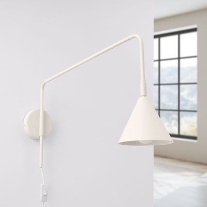 Applique murale NOX 1xE14/10W/230V crème