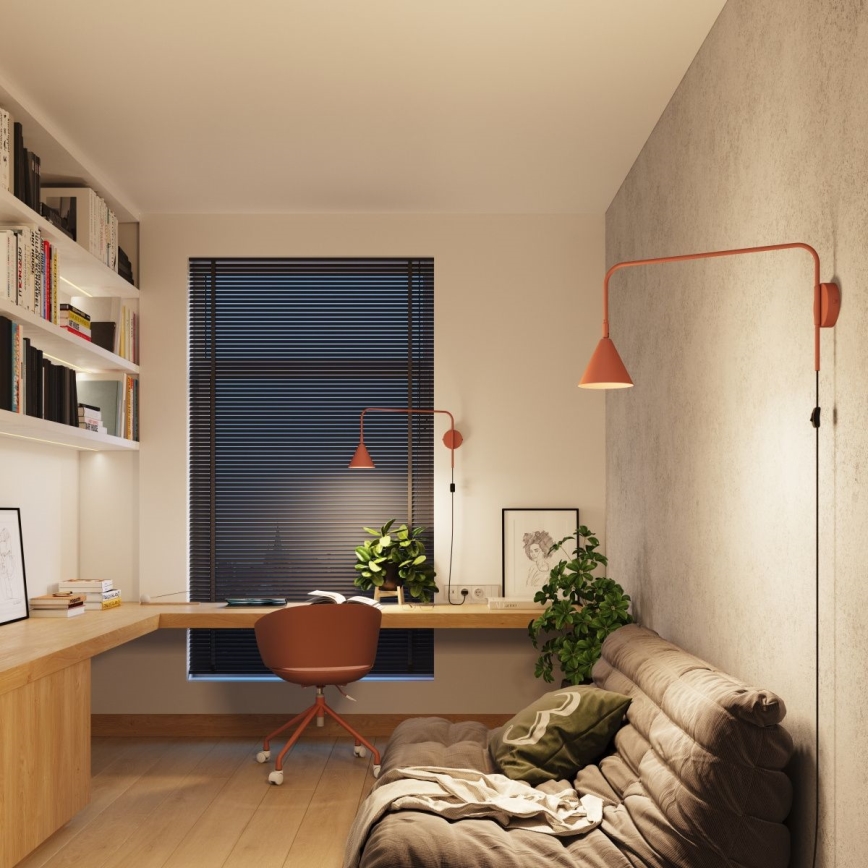 Applique murale NOX 1xE14/10W/230V orange
