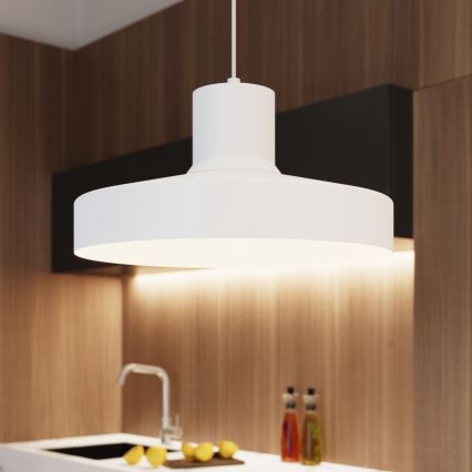 Suspension filaire BILO 1xE27/15W/230V d. 35 cm blanc
