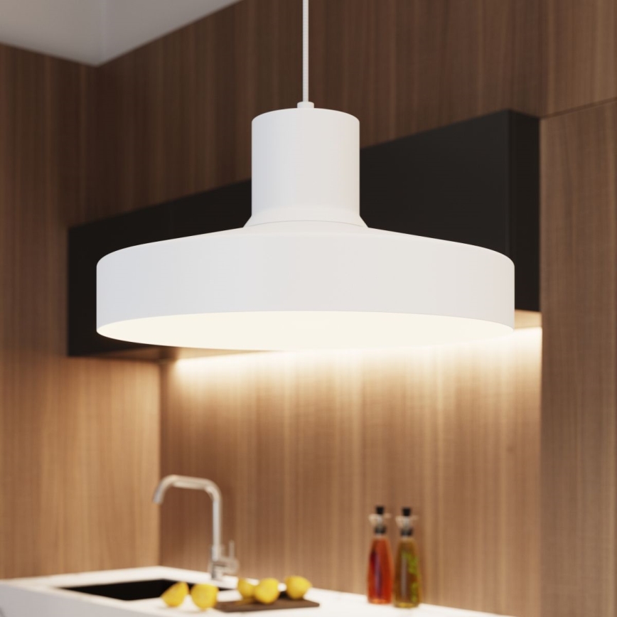 Suspension filaire BILO 1xE27/15W/230V d. 35 cm blanc