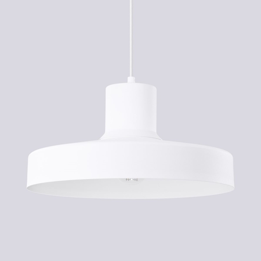 Suspension filaire BILO 1xE27/15W/230V d. 35 cm blanc