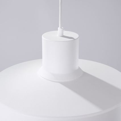 Suspension filaire BILO 1xE27/15W/230V d. 35 cm blanc