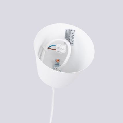 Suspension filaire BILO 1xE27/15W/230V d. 35 cm blanc