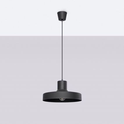 Suspension filaire BILO 1xE27/15W/230V d. 35 cm noir