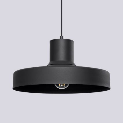Suspension filaire BILO 1xE27/15W/230V d. 35 cm noir