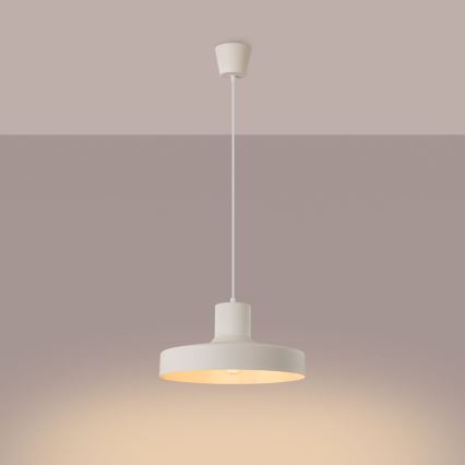 Suspension filaire BILO 1xE27/15W/230V d. 35 cm crème