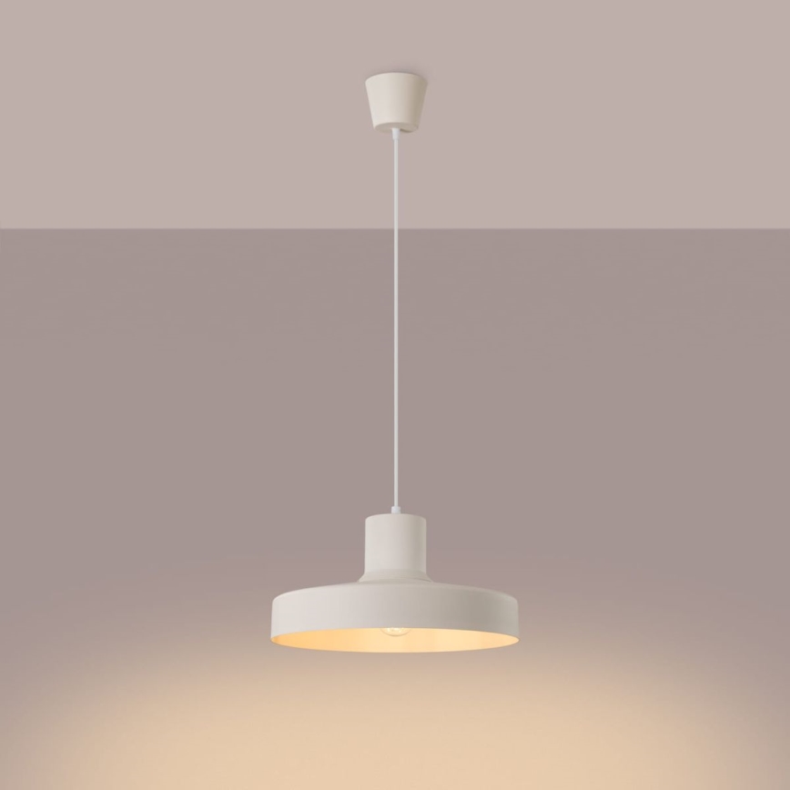 Suspension filaire BILO 1xE27/15W/230V d. 35 cm crème