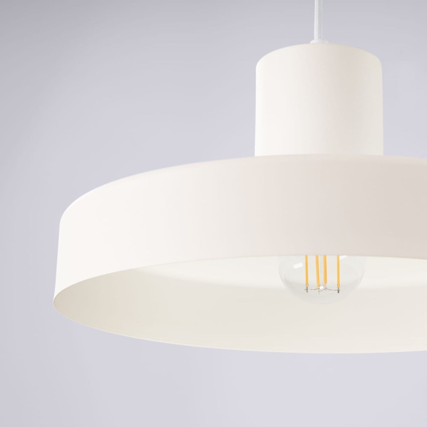 Suspension filaire BILO 1xE27/15W/230V d. 35 cm crème