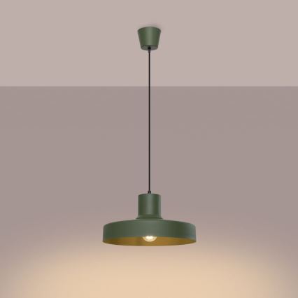 Suspension filaire BILO 1xE27/15W/230V d. 35 cm vert