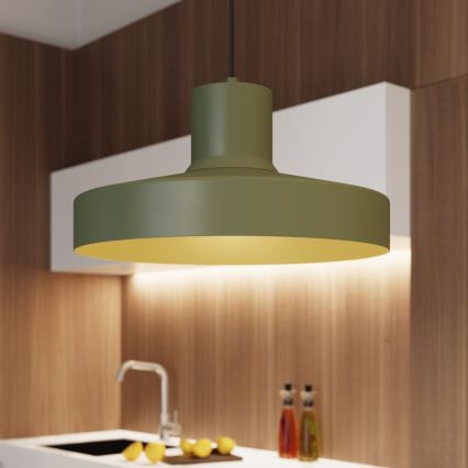 Suspension filaire BILO 1xE27/15W/230V d. 35 cm vert