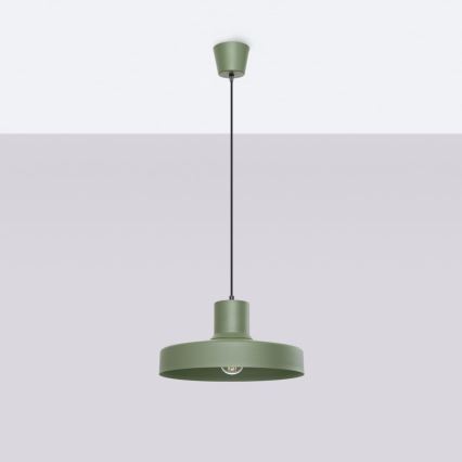Suspension filaire BILO 1xE27/15W/230V d. 35 cm vert