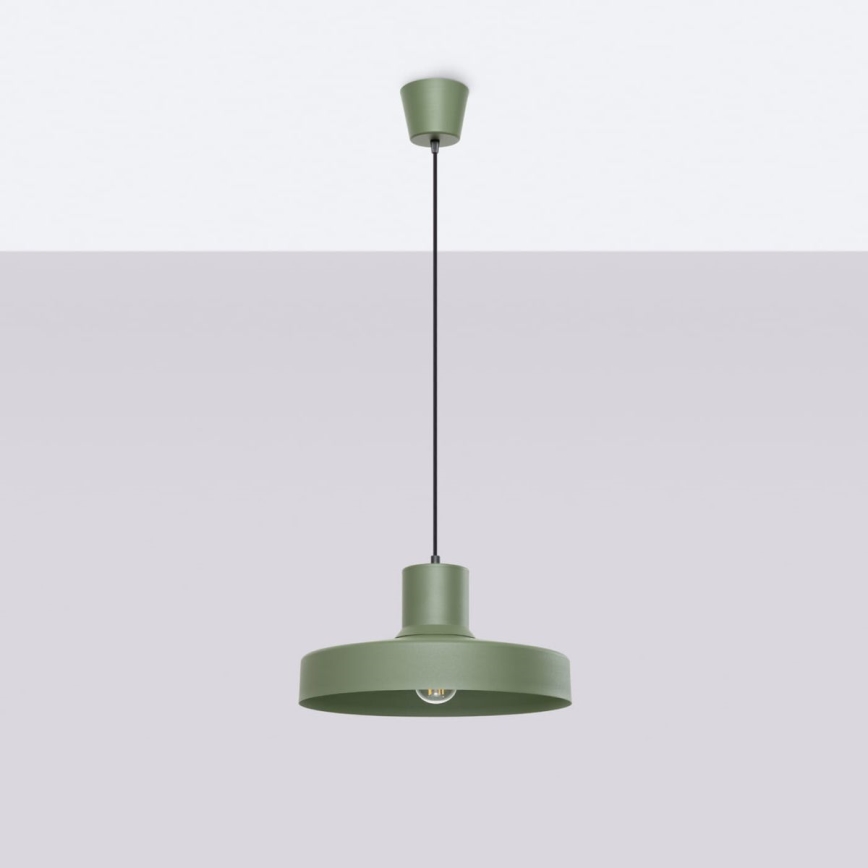 Suspension filaire BILO 1xE27/15W/230V d. 35 cm vert