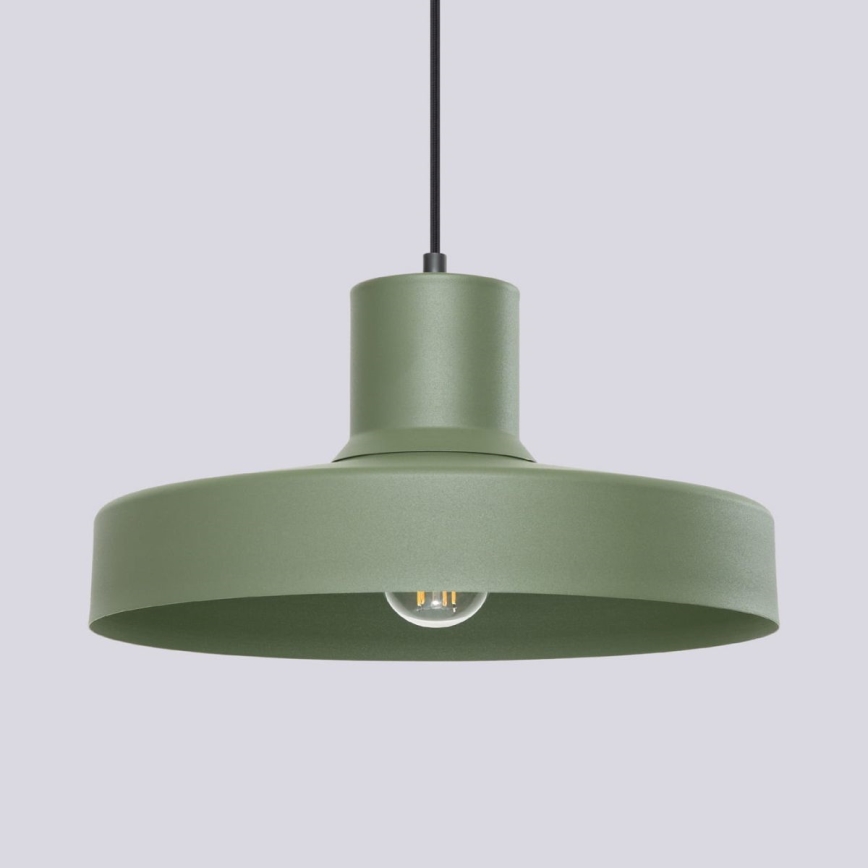 Suspension filaire BILO 1xE27/15W/230V d. 35 cm vert