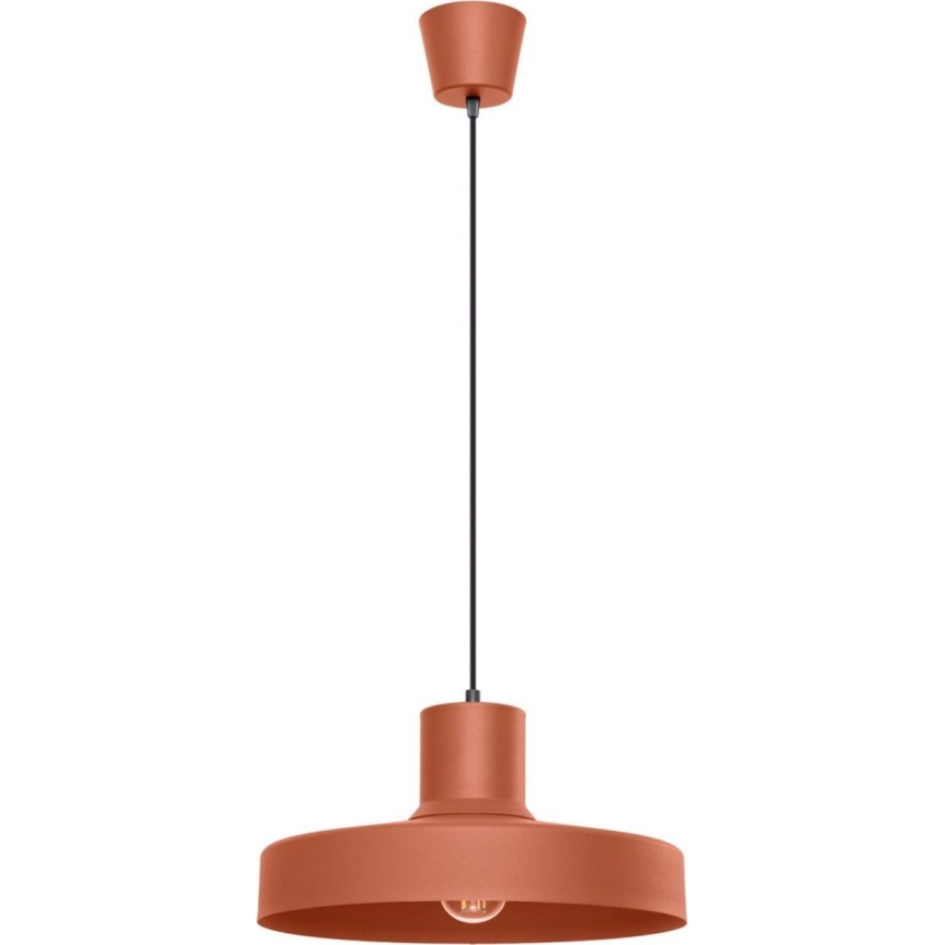 Suspension filaire BILO 1xE27/15W/230V d. 35 cm orange