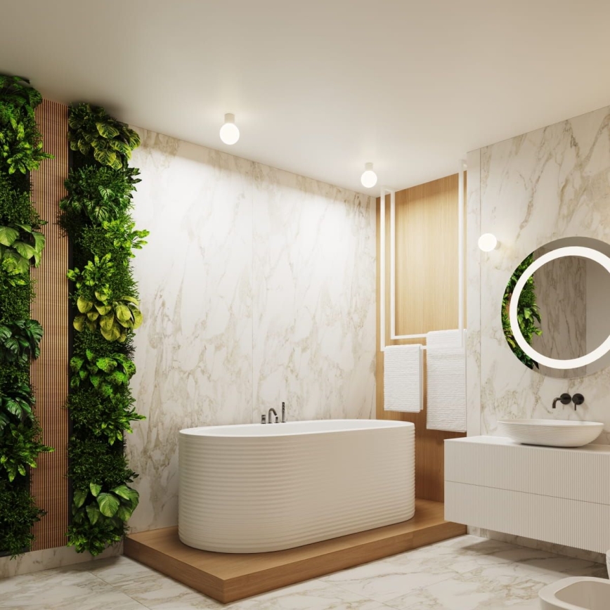 Applique murale salle de bain HALO 1xG9/8W/230V d. 12 cm IP44 blanc