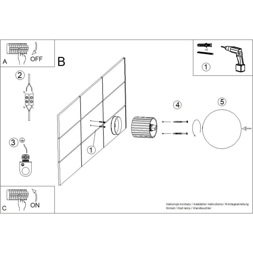 Applique murale salle de bain HALO 1xG9/8W/230V d. 12 cm IP44 blanc