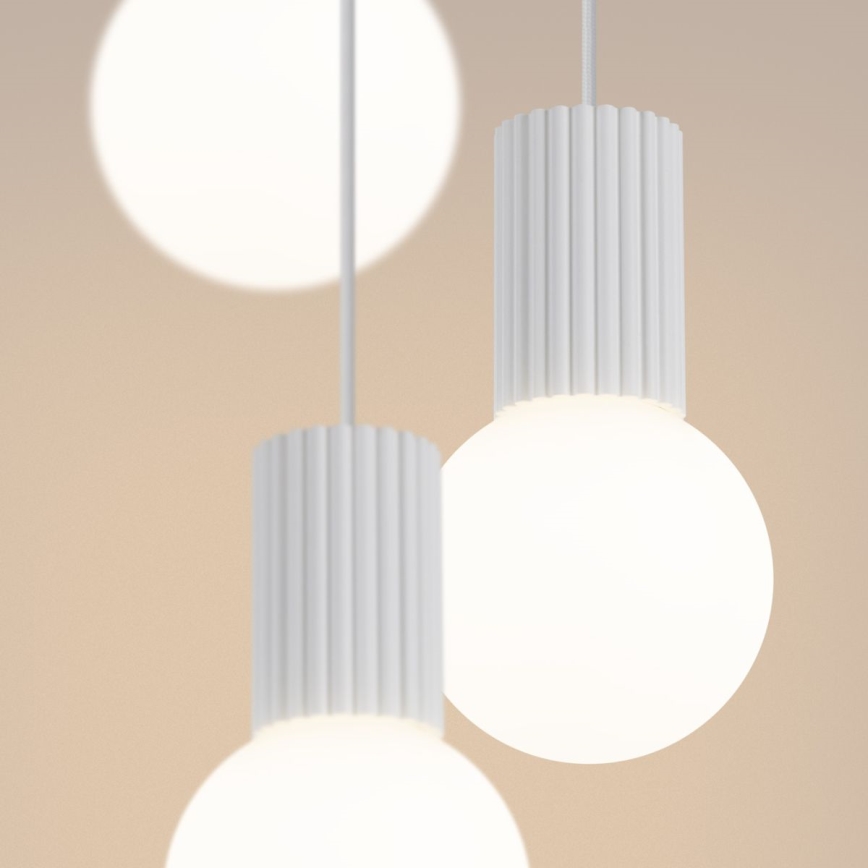 Suspension filaire HALO 3xG9/8W/230V d. 25 cm blanc