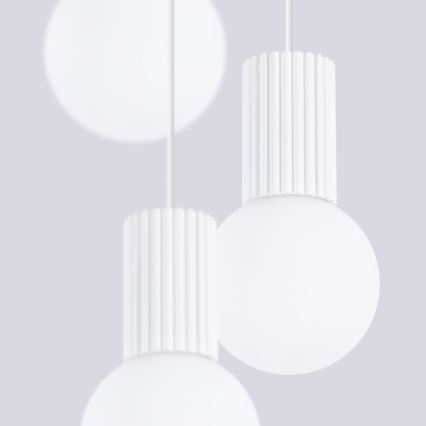 Suspension filaire HALO 3xG9/8W/230V d. 25 cm blanc