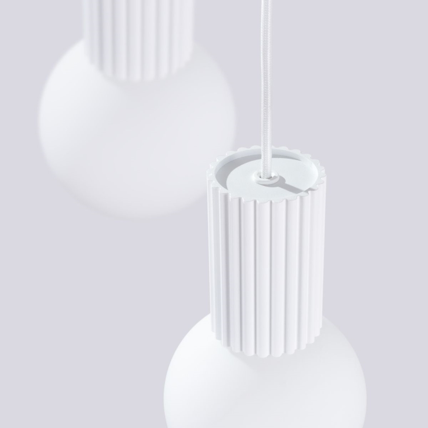Suspension filaire HALO 3xG9/8W/230V d. 25 cm blanc