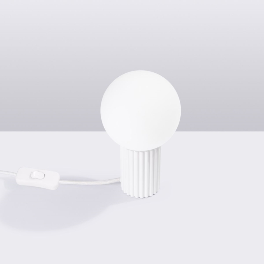 Lampe de table HALO 1xG9/8W/230V d. 12 cm blanc