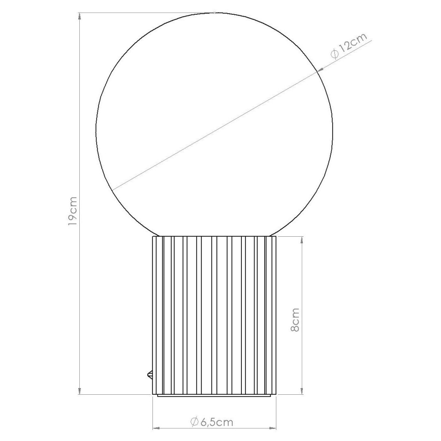 Lampe de table HALO 1xG9/8W/230V d. 12 cm blanc
