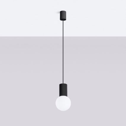 Suspension filaire HALO 1xG9/8W/230V d. 12 cm noir